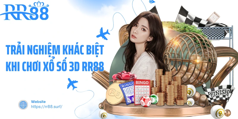 Trải nghiệm khác biệt khi chơi xổ số 3D RR88